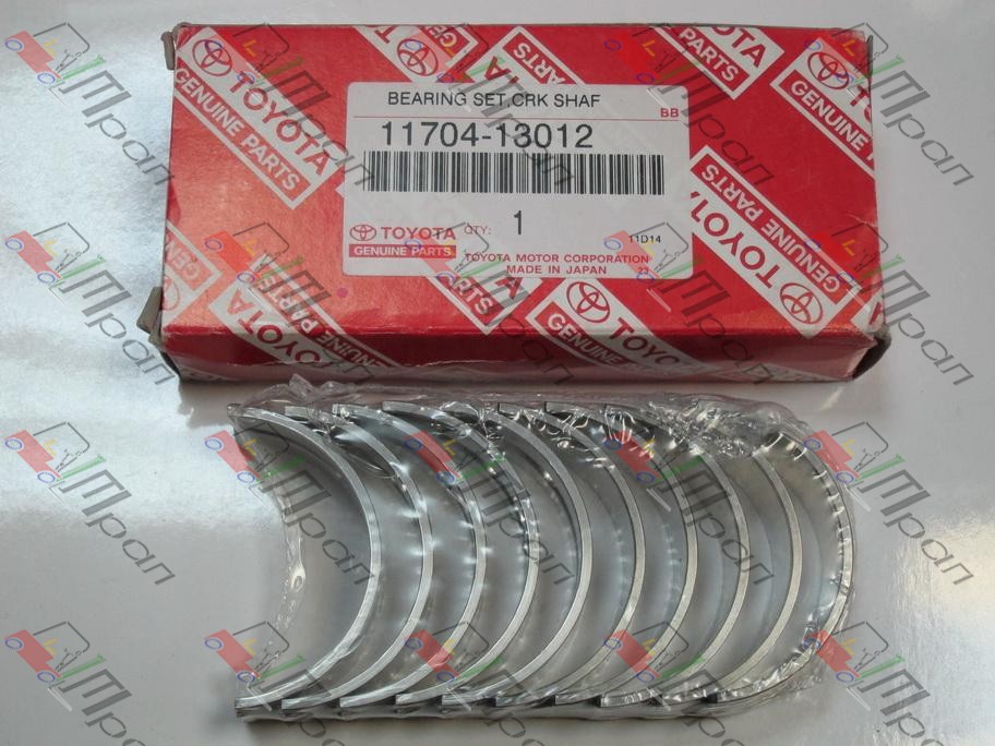 TOYOTA 11704-76001-71 Вкладыши коренные 0.25 5K (TRP)
