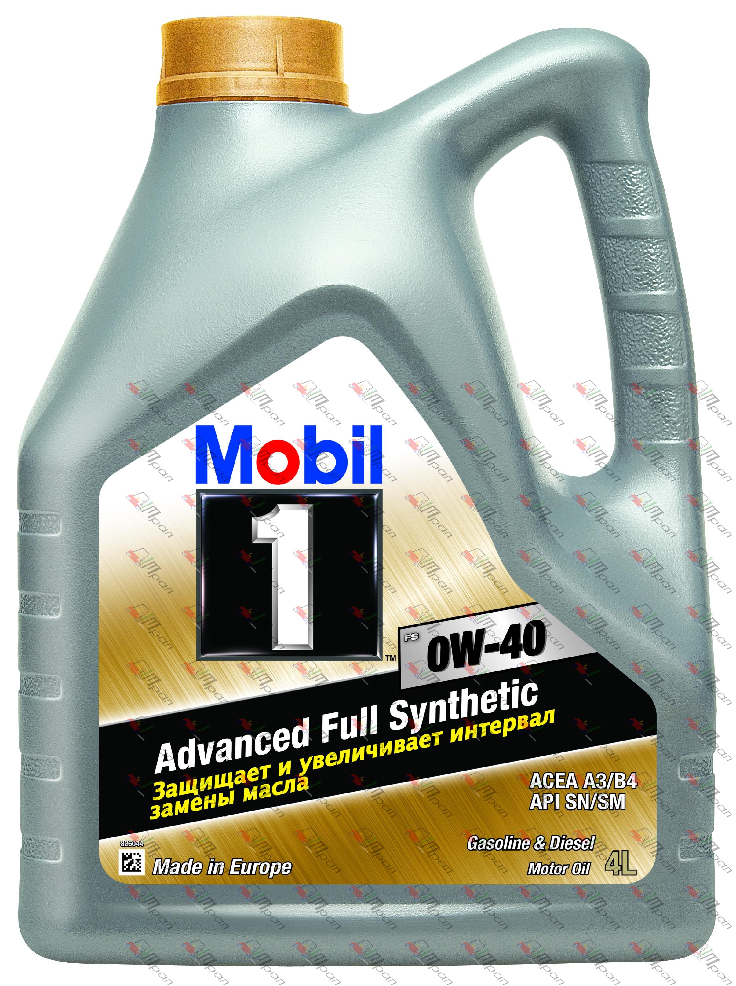 Mobil Масло моторное синтетич. Mobil 1 FS 0w40 4л